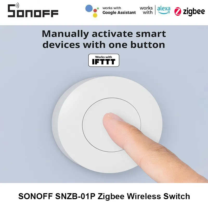 Sonoff - SONOFF Zigbee 3.0 SNZB-01P draadloze schakelaar