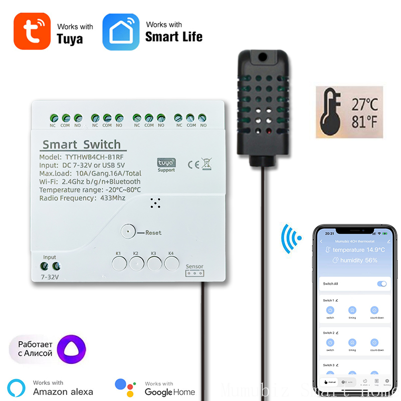 Tuya Smart 7-32V WiFi 4-kanaal - Tuya 4 Channel recensie en prijs