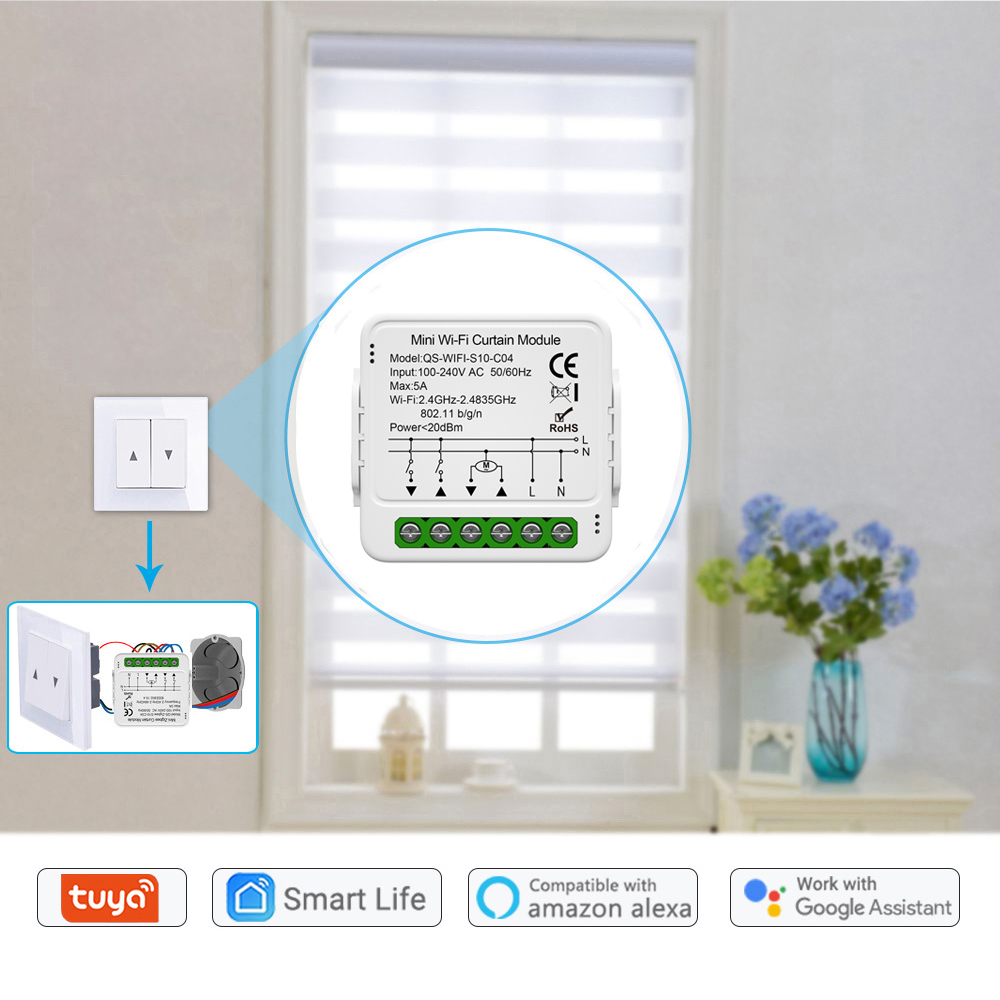 Tuya WiFi Zigbee Smart Gordijn - Tuya 4 Channel recensie en prijs